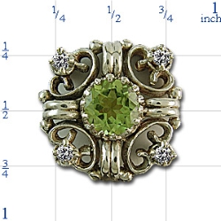 rk703 Peridot Bracelet Slide 